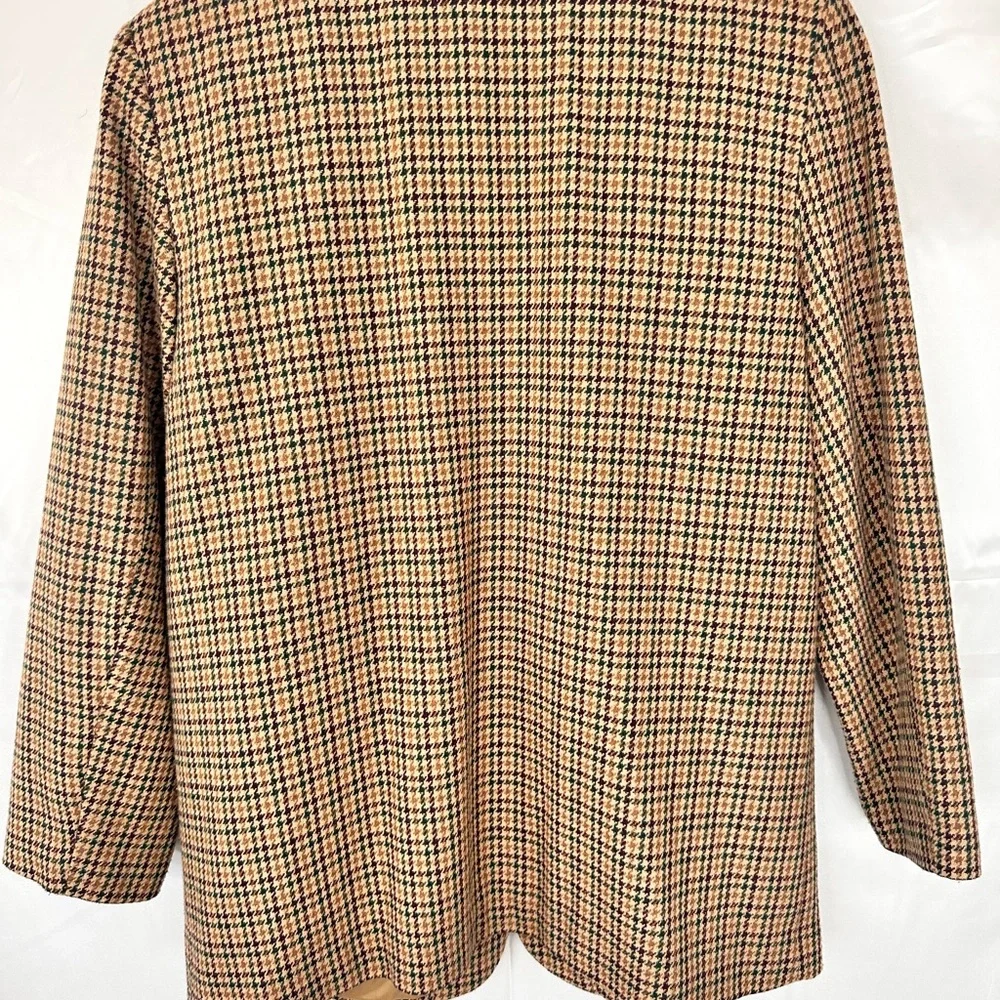 Norton McNaughton Textured‎ Wool Blend Fabric Blazer Size 14